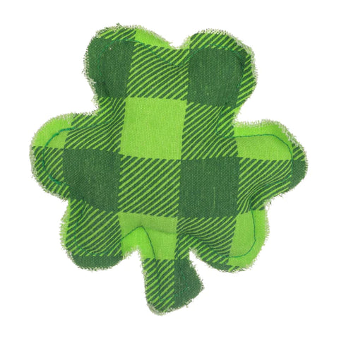 Mini Shamrock Pillow-Green Check