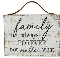 Family No Matter What Wall Decor