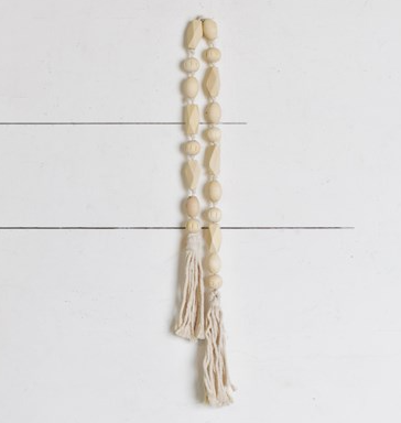 Natural Beads with Tassel Garland