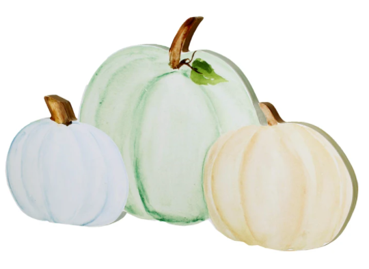 Pastel Pumpkin Trio Cutout