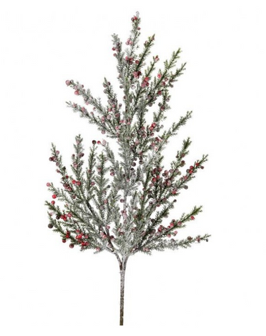 Frosted Mini Berry Prickly Juniper Spray