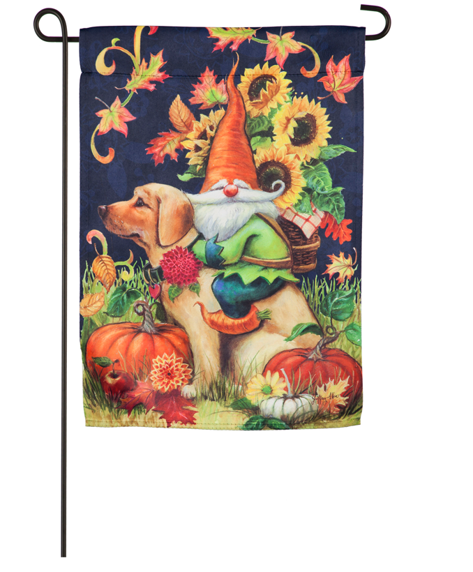 Harvest Gnome Suede Flag