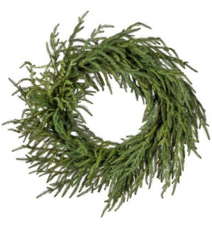 Just Cut Norfolk Pine Wreath - real touch