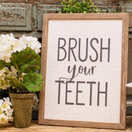 Brush Your Teeth Bathroom Decor