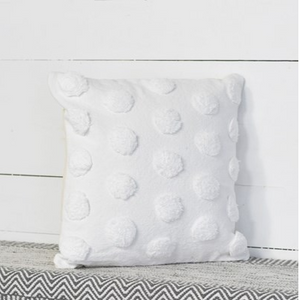 White Dot Accent Pillow
