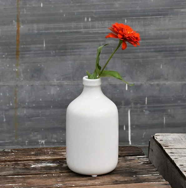 White Bottle Vase