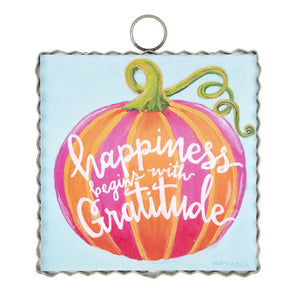 Mini Happiness Begins with Gratitude Gallery Print