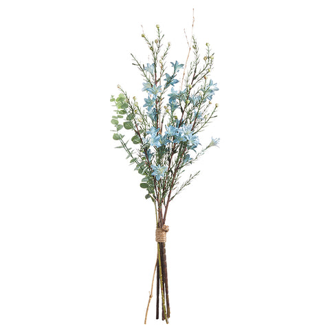 Mixed Eucalyptus and Blue Floral
