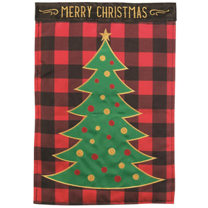 Tree Merry Christmas Flag