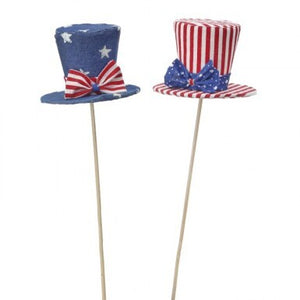 Fabric Uncle Sam Hat Pick (2 styles)