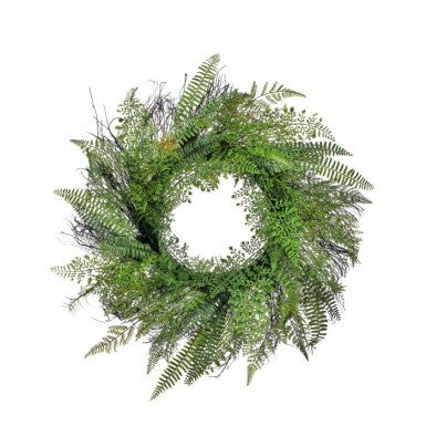 Natural Touch Fern Wreath (2 sizes)