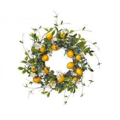 Flowering Lemon & Blueberry Wreath