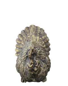 Resin Gold Turkey Figurine
