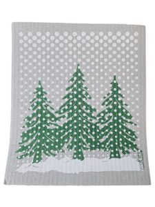 Winter Country Swedish Dishcloth