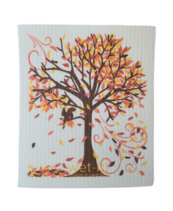 Fall Tree Swedish Dishcloth