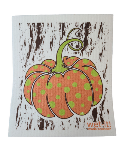 Pumpkin Harvest Swedish Dishcloth