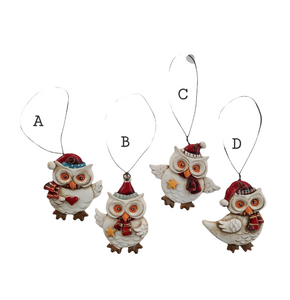 Poly Owl Ornament (4 styles)