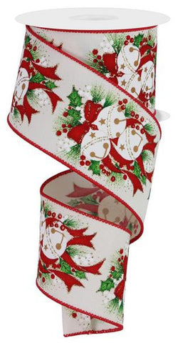 Jingle Bell, Holly, Berry, & Pine Ribbon