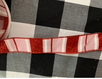 Glitter Stripes on Royal Ribbon