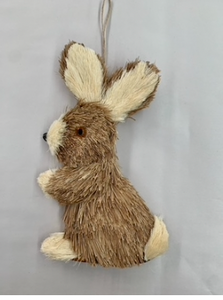 Linen/Grass Rabbit Decor