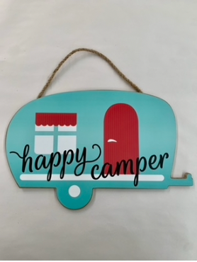 Happy Camper Wood Sign