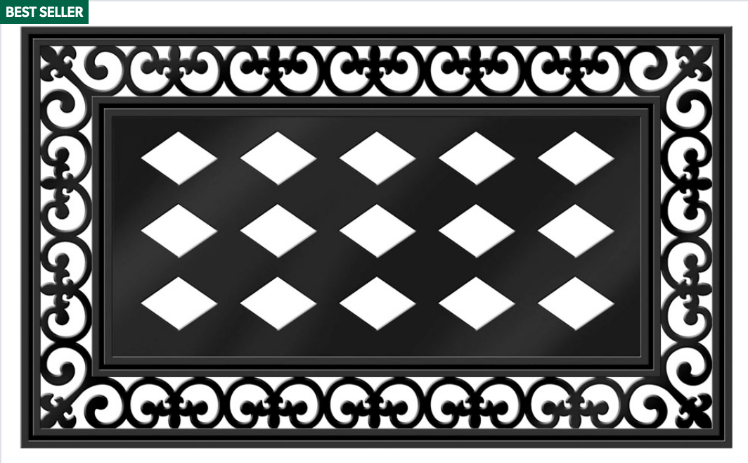 Fleur Scroll Mini Mat Tray