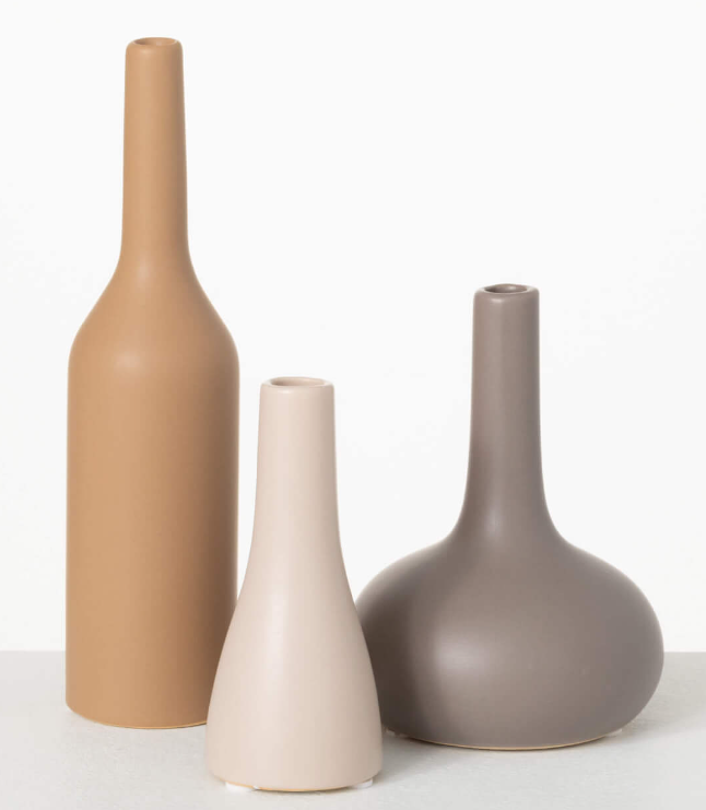 Mismatched Neutral Vases (Multiple Sizes/Styles)