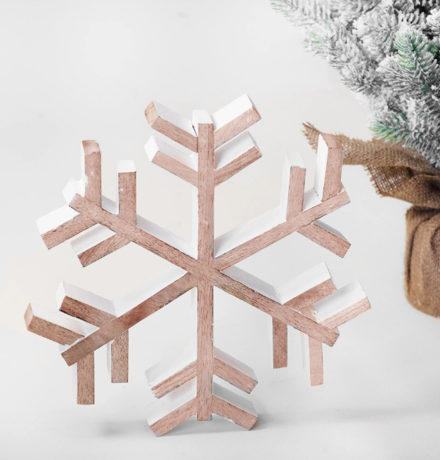 Simple Wooden Snowflake