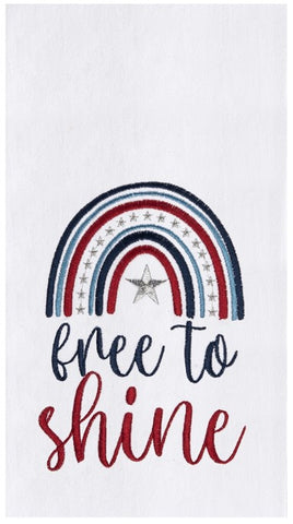 Free To Shine Patriotic Towel