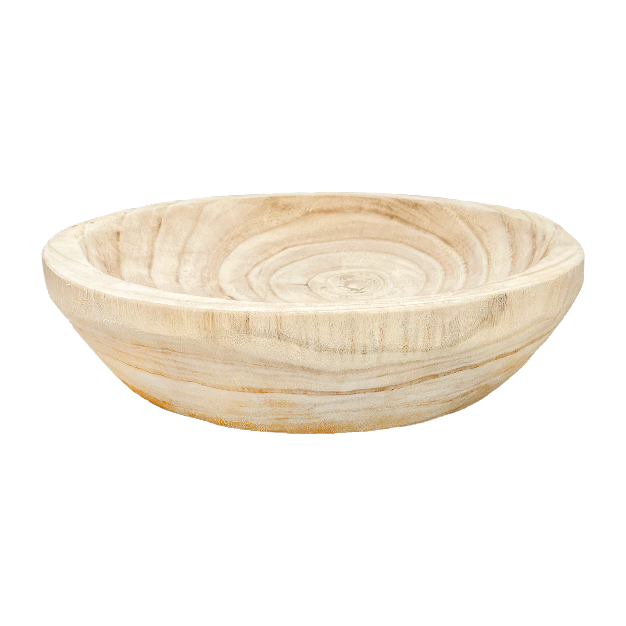 Large Round Wood Bowl