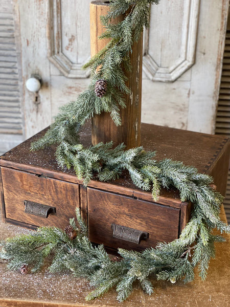 Frosted White Spruce Greenery Collection