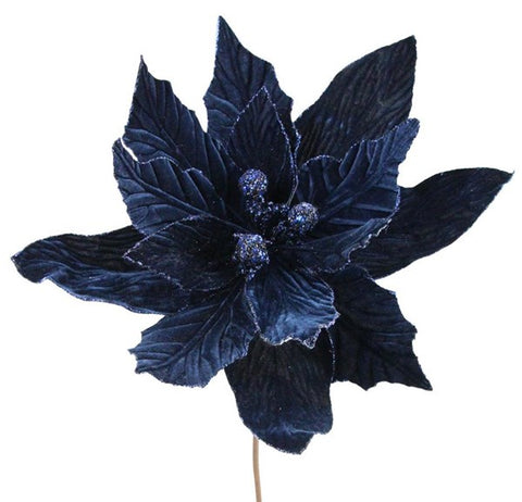 Midnight Blue Poinsettia Stem