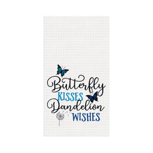 Butterfly Kisses Dandelion Wishes Towel