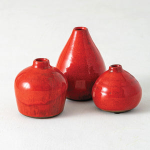 Red Glossy Vase