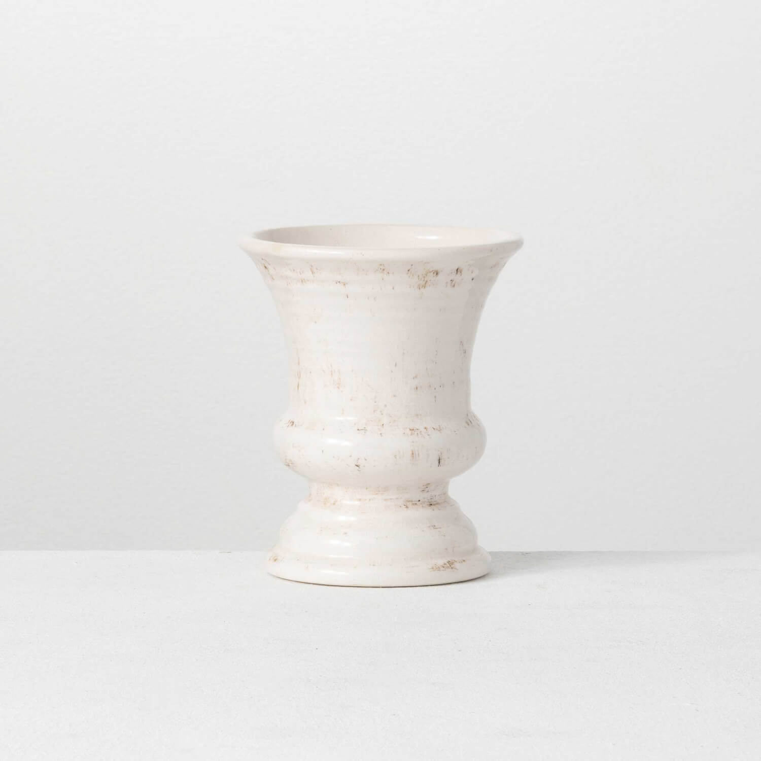 Ivory Ceramic Urn