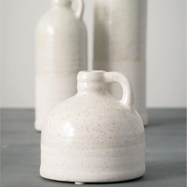 White Speckled Vase Collection