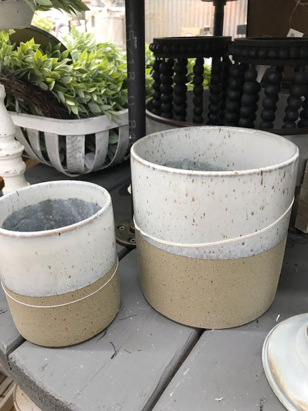 Two-Tone Speckled Blue Pot Collection