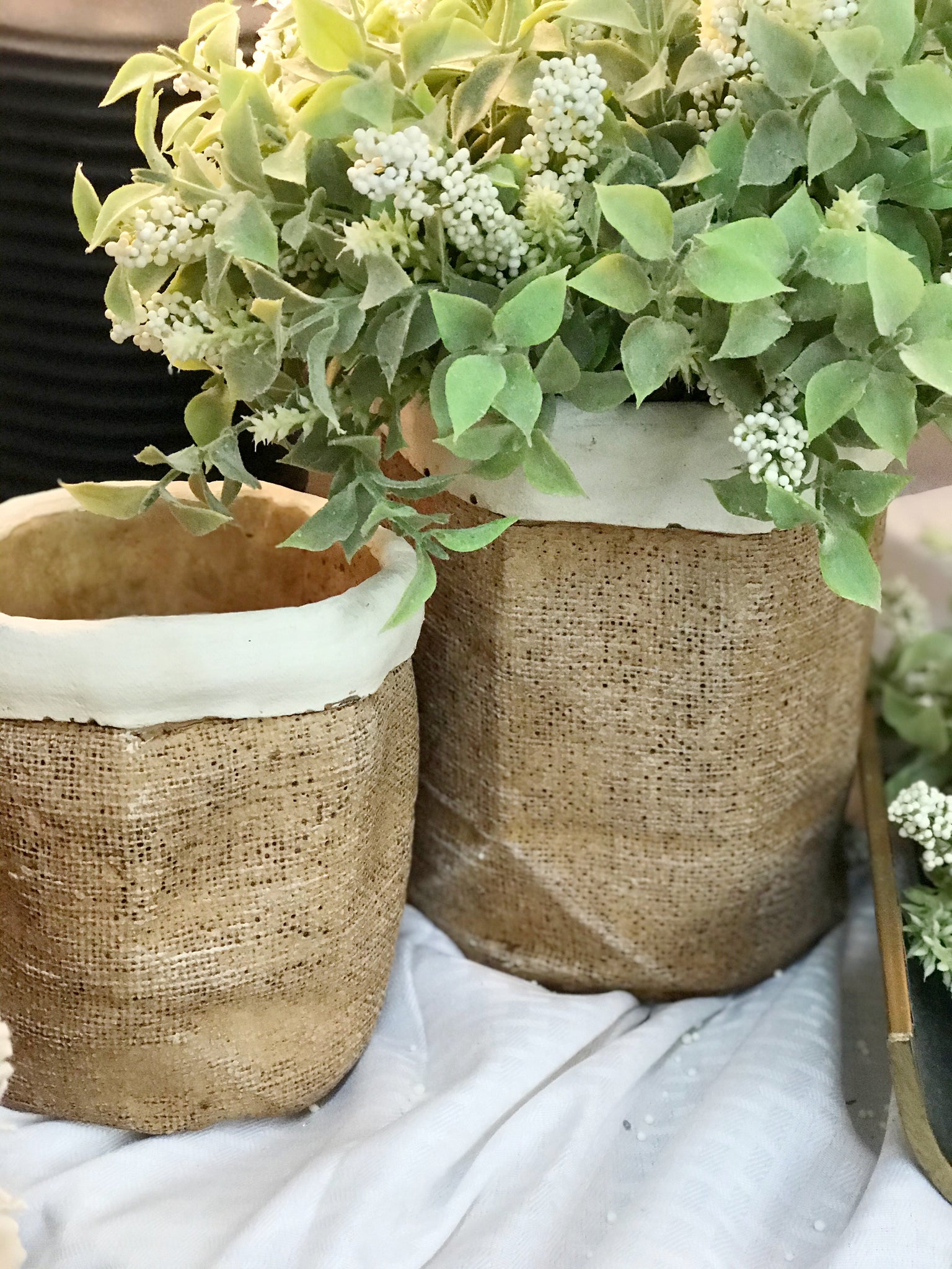 plant pot sack Gunny Sack Pot – Jentrie Home Decor Store