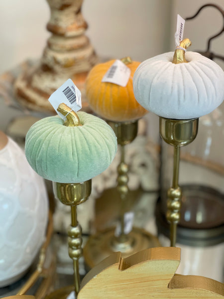 Resin Velvet Pumpkin