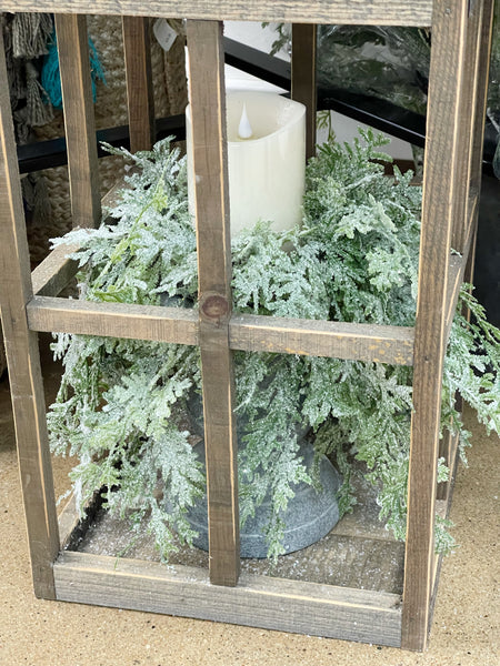 Frosted Fern/Cone Greenery Collection