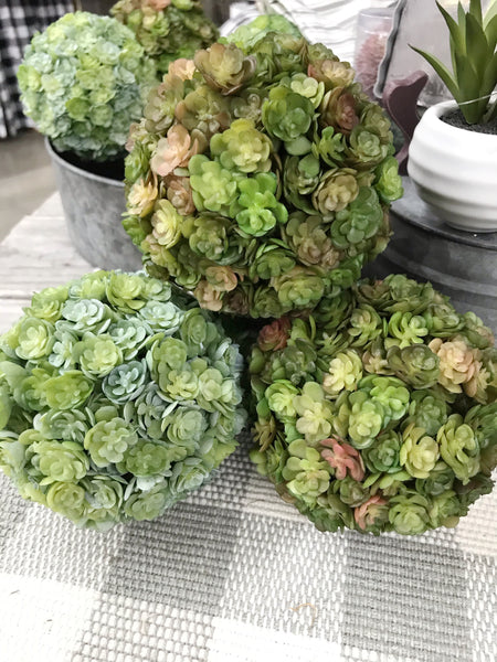 Real Touch Succulent Orb (multiple colors)