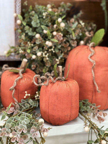 Orange Fabric Pumpkin