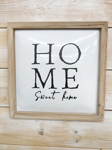 Home Tin Square Sign