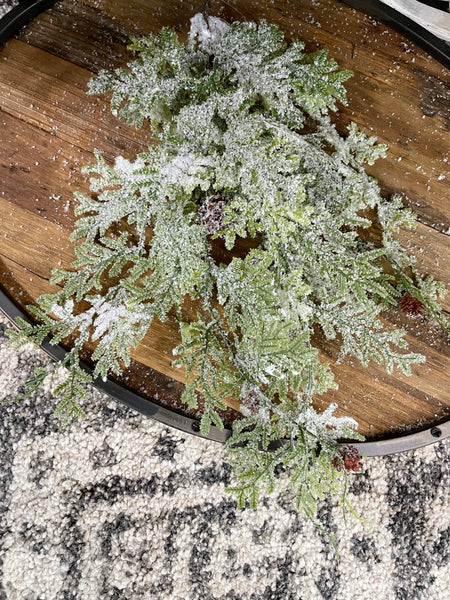 Frosted Fern/Cone Greenery Collection
