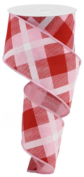 Printed Plaid on Royal Ribbon