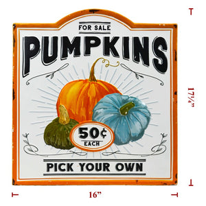 50 cent Pumpkins Sign